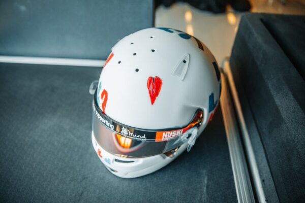 Lando Norris pre 2022 1:2 Mini Helmet Visor Tear Offs & Tensions Posts - Image 17