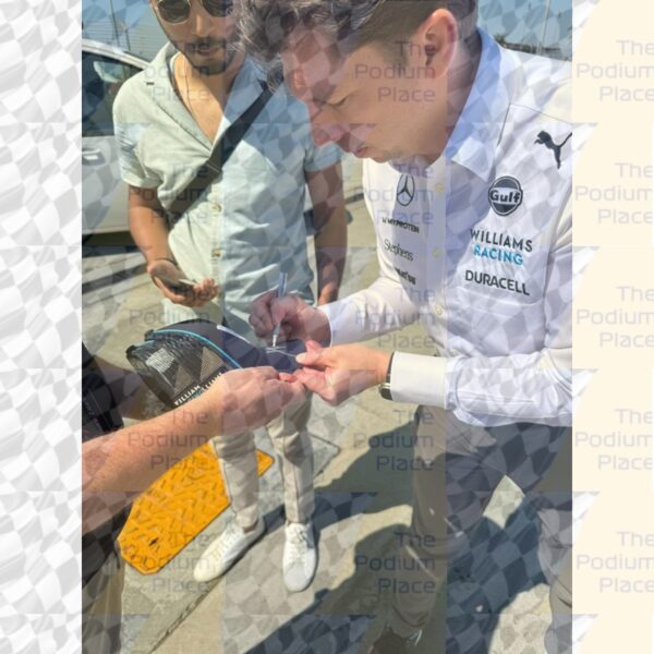 Logan Sargeant & James Vowels Signed Williams Cap - Image 7