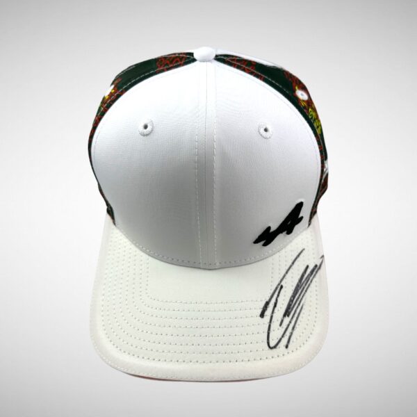 Esteban Ocon Signed Alpine Cap
