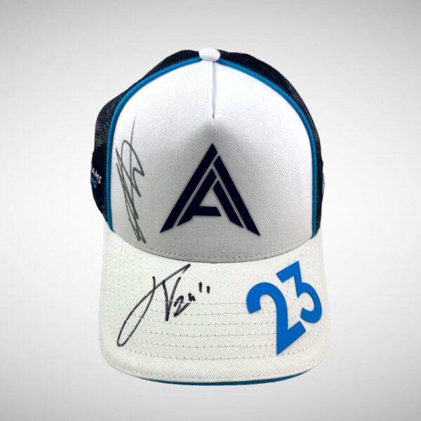 Alex Albon Williams Cap Signed by Alex Albon & James Vowels 1084