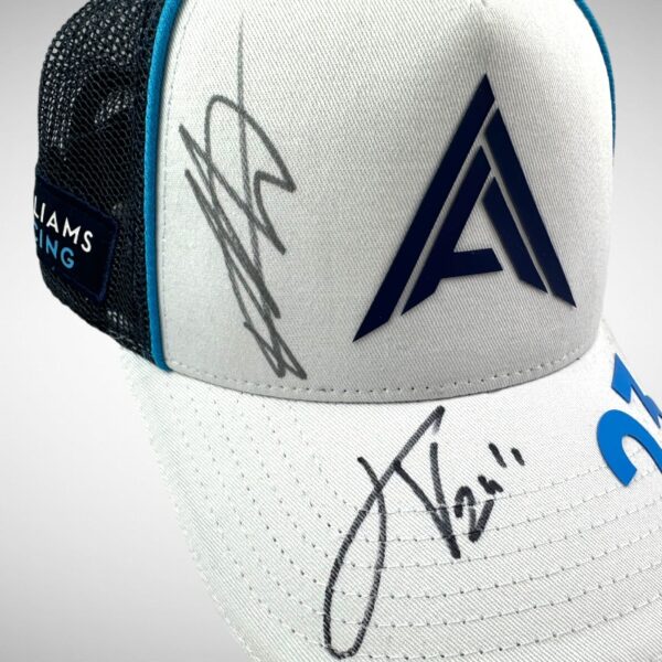 Alex Albon Williams Cap Signed by Alex Albon & James Vowels - Image 2