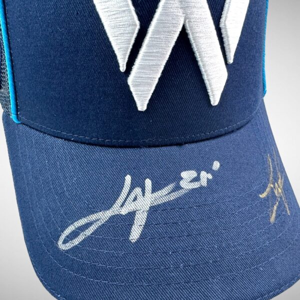 Logan Sargeant & James Vowels Signed Williams Cap - Image 2
