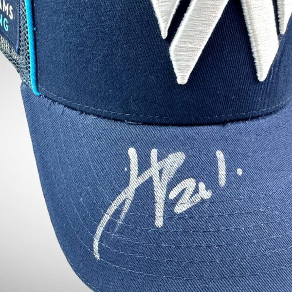 Logan Sargeant & James Vowels Signed Williams Cap - Image 2