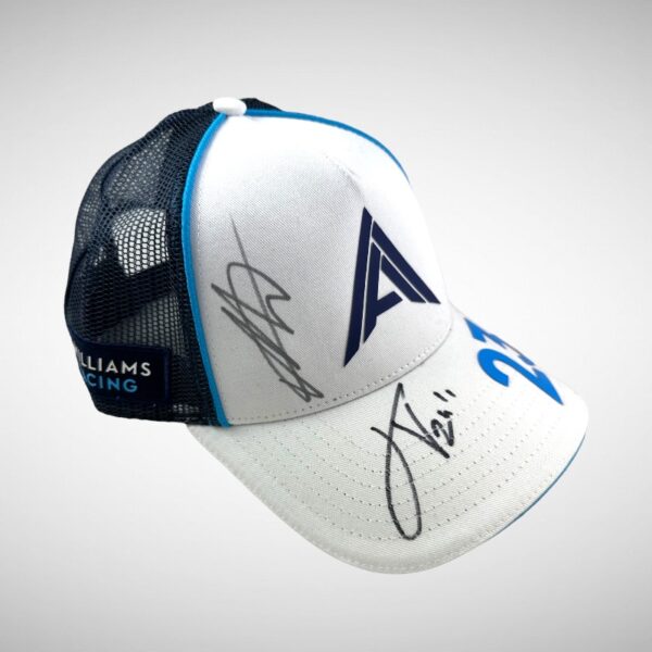 Alex Albon Williams Cap Signed by Alex Albon & James Vowels - Image 3