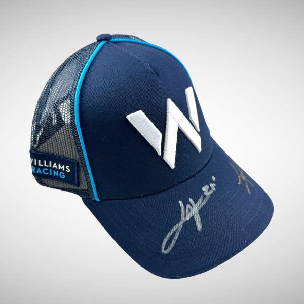 Logan Sargeant & James Vowels Signed Williams Cap - Image 4