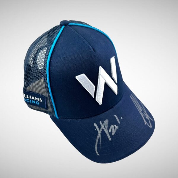 Logan Sargeant & James Vowels Signed Williams Cap - Image 4