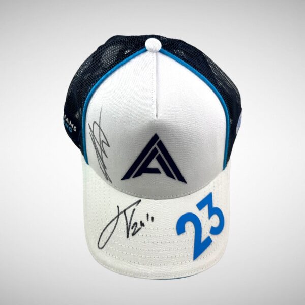 Alex Albon Williams Cap Signed by Alex Albon & James Vowels - Image 5