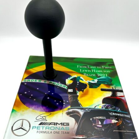 Lewis Hamilton Brazil 2021 Half 1:2 Helmet Glass Display Stand