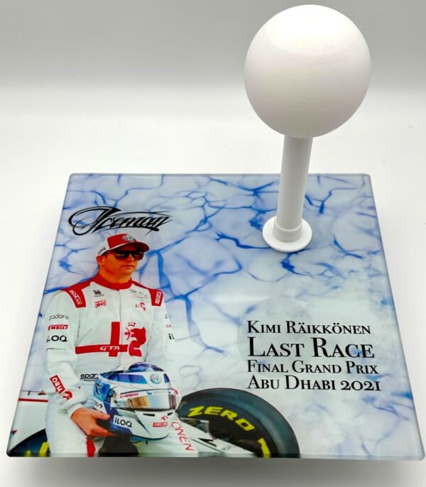 Kimi Raikkonen 2021 Half 1:2 Helmet Glass Display Stand