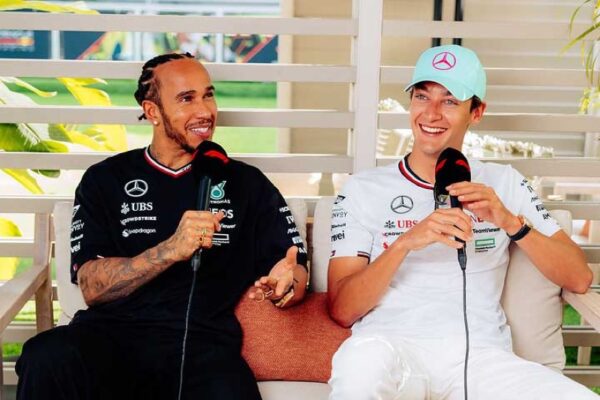 Lewis Hamilton & George Russell Signed Miami 2024 Licence Plate - Image 5