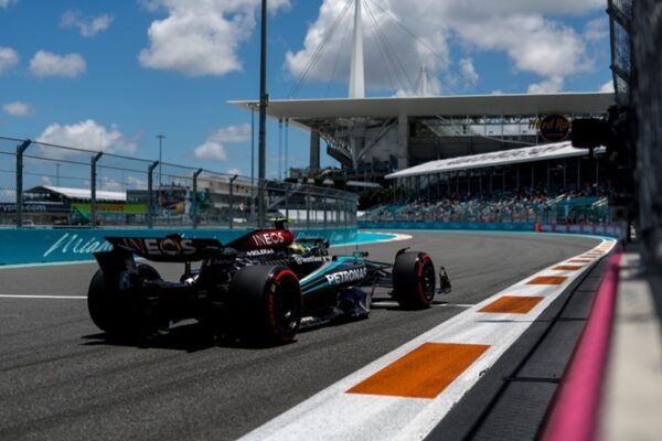 Lewis Hamilton & George Russell Signed Miami 2024 Licence Plate - Image 6
