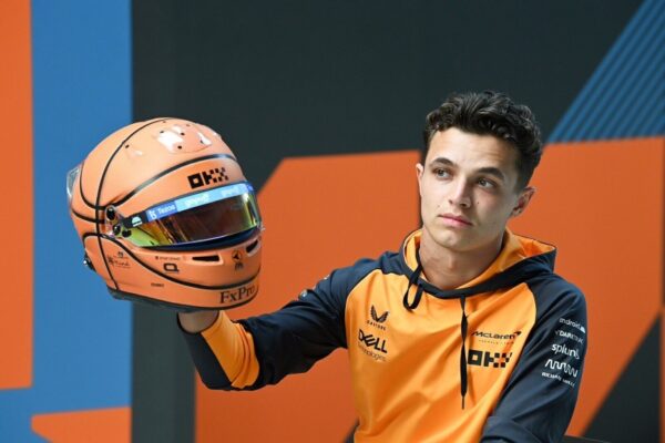 Lando Norris 2022 Miami 1:2 Mini Helmet McLaren Upgrade Bundle - Image 8