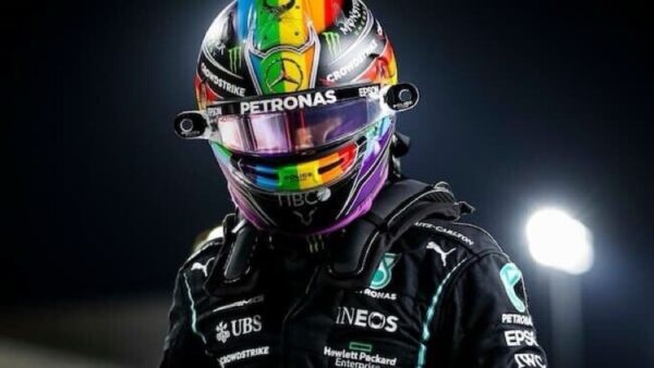 Lewis Hamilton 2021 Qatar 1:2 Helmet Respray & Upgrade Service - Image 7