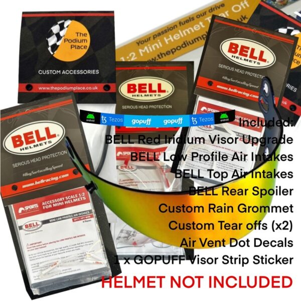 Lando Norris 2022 Miami 1:2 Mini Helmet McLaren Upgrade Bundle - Image 3