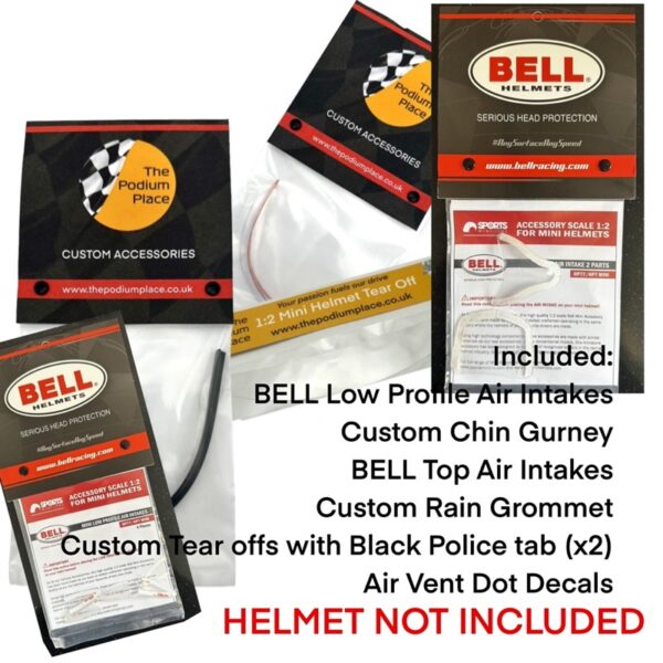 Lewis Hamilton 2020 Abu Dhabi 1:2 Mini Helmet Upgrade Bundle - Image 3