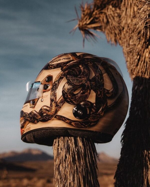 Lando Norris 2023 McLaren Vegas Rattlesnake Bell 1:2 Mini Helmet - Image 7