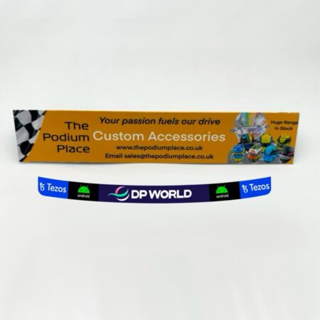 2023 Lando Norris DP World 1:2 Mini Helmet Visor Strip