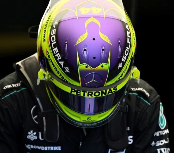 Lewis Hamilton 2024 1:2 Mini Helmet Visor Tear Offs - Image 3
