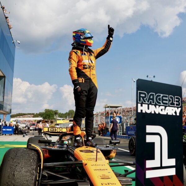 Oscar Piastri 2024 Season Fully Upgraded 1:2 Mini Helmet Hungary First Win - Image 8