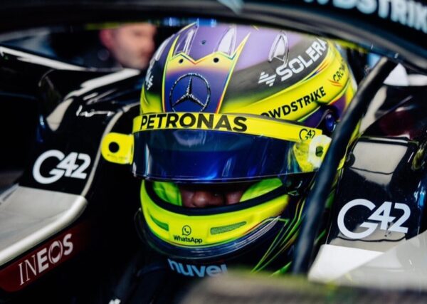 Lewis Hamilton 2024 1:2 Mini Helmet with Upgrades - Image 6