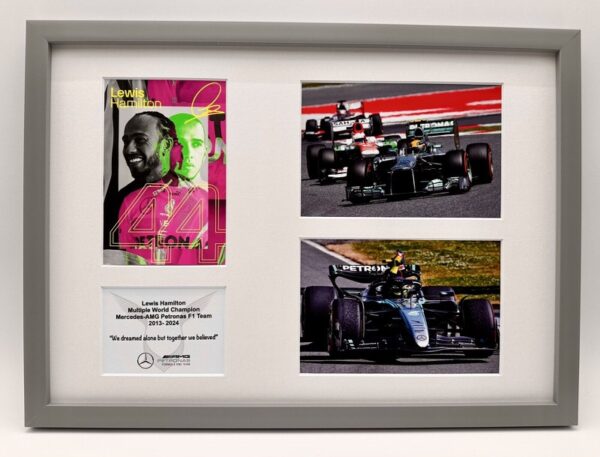 Lewis Hamilton Limited Edition Final Drivers Card Framed Homage 2024