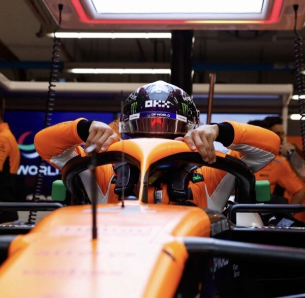 Lando Norris 2024 Singapore Winner 1:2 Mini Helmet Visor Strip - Image 4
