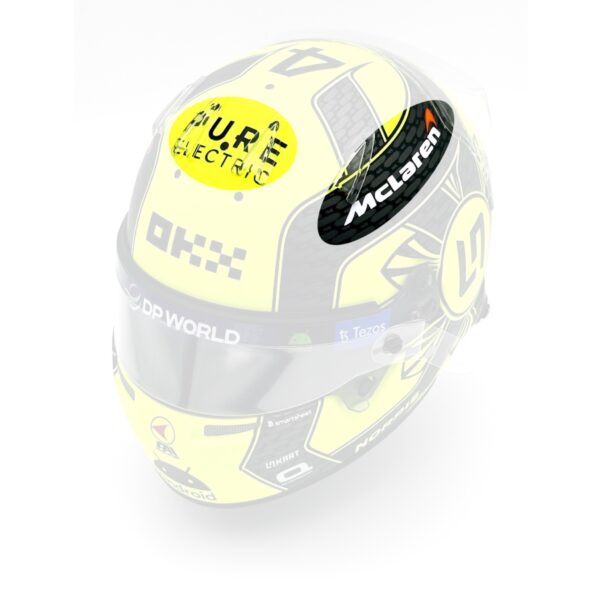 Lando Norris 2023 Season 1:2 BELL Helmet F1 McLaren Upgrade Decals - Image 3
