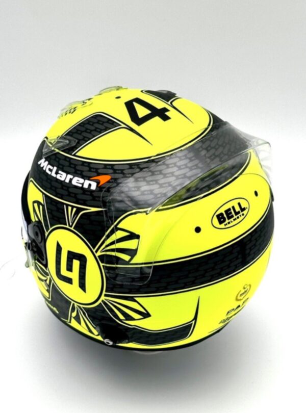 Lando Norris 2023 Season 1:2 BELL Helmet F1 McLaren Upgrade Decals - Image 8