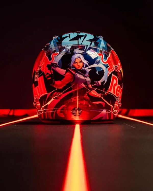 Yuki Tsunoda Signed 2024 Spa 1:2 Mini Helmet - Image 2
