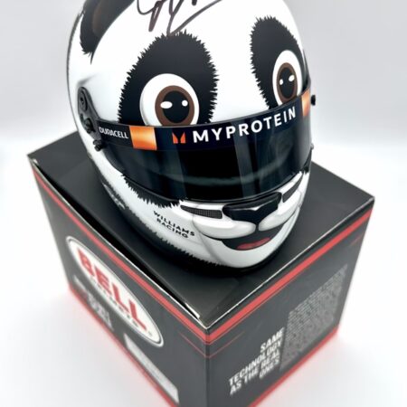 Alex Albon Signed 2024 China Panda 1:2 Special Edition Mini Helmet