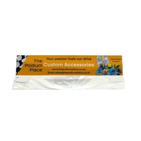 2025 Clear 1:2 Scale Mini Helmet Visor Tear Offs for 9 drivers on grid x 2 Accessory - Image 2