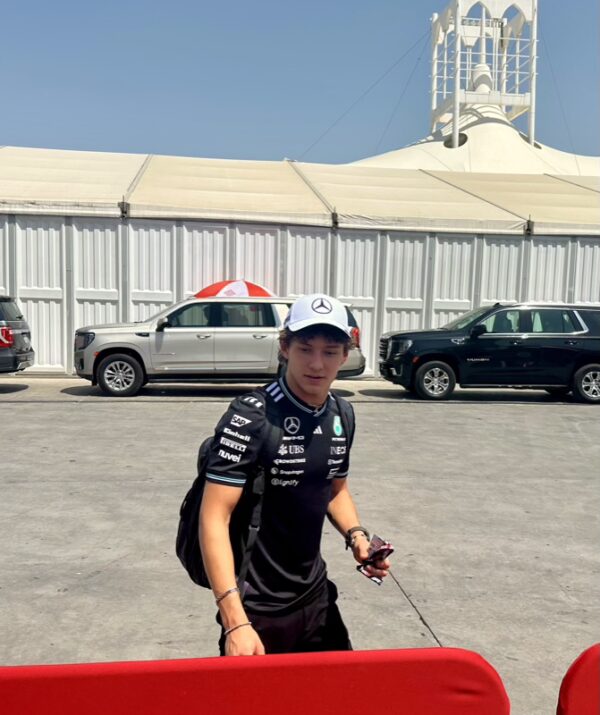 Kimi Antonelli Signed and Upgraded Miami Sprint Pole 1:2 Mini Helmet