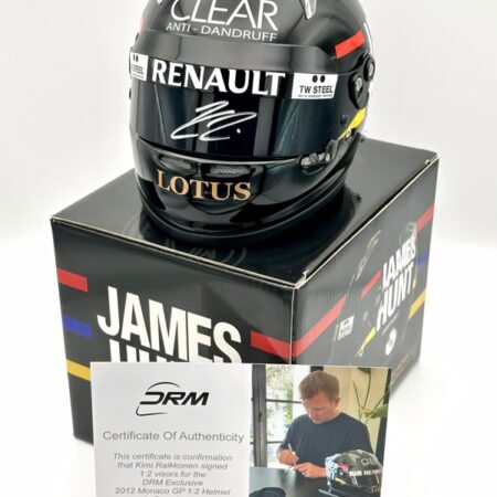 Kimi Raikkonen Monaco 2012 James Hunt Ltd Edition 1:2 Mini Helmet