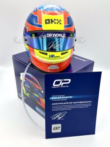 Oscar Piastri 2023 Signed and Upgraded 1:2 Mini helmet