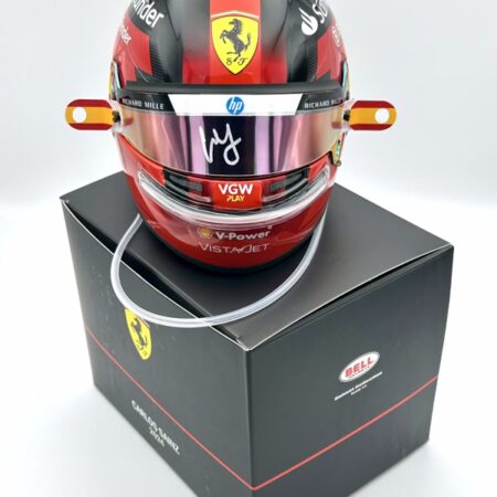 Carlos Sainz 2024 VIP Signed and Upgraded 1:2 Mini helmet