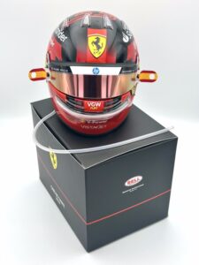 Carlos Sainz 2024 VIP Ferrari Upgraded 1:2 Mini Helmet