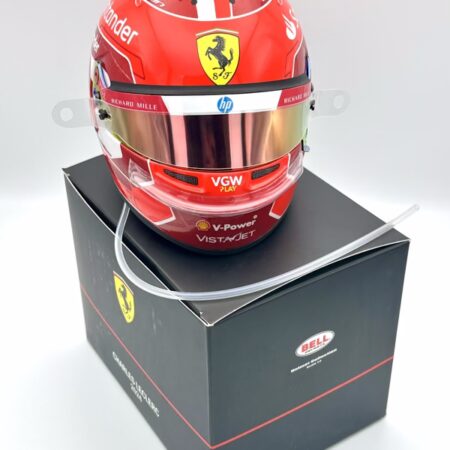 Charles Leclerc Ferrari 2024 Upgraded 1:2 Mini helmet