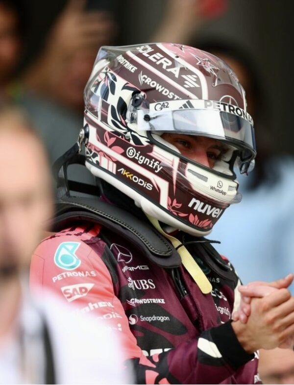 Kimi Antonelli Upgraded 2025 Miami Special Edition 1:2 Mini Helmet - Image 9