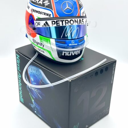 Kimi Antonelli Signed & Upgraded 2025 Season 1:2 Mini Helmet