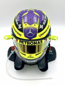 Lewis Hamilton 2024 Season Bell 1:2 Helmet Fully Upgraded + Bust + Hans