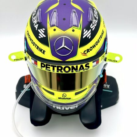 Lewis Hamilton 2024 Season Bell 1:2 Helmet Fully Upgraded + Bust + Hans