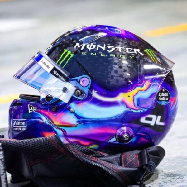 Lando Norris 2024 Singapore Quadrant 1:2 Mini Helmet Fully Upgraded - Image 11