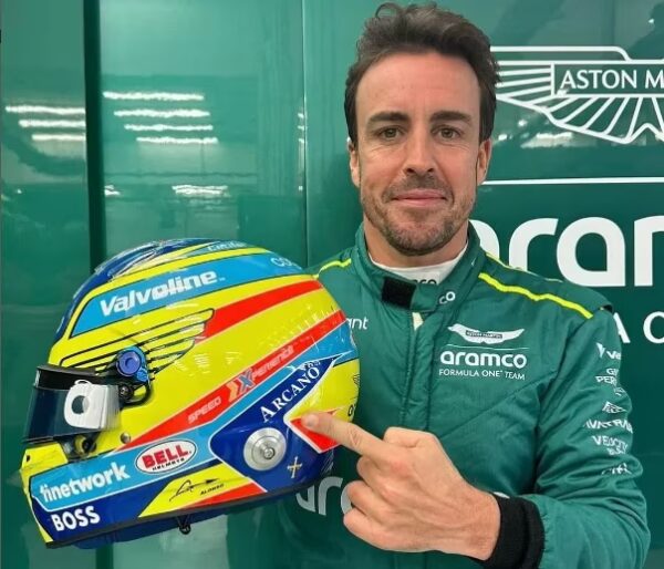 Fernando Alonso 2024 1:2 Season Helmet Fully Upgraded - Image 5