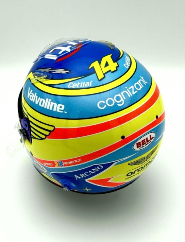 Fernando Alonso 2024 1:2 Season Helmet Fully Upgraded - Image 8