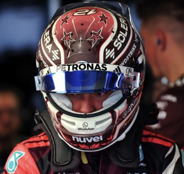 Kimi Antonelli 2025 Miami 1:2 Mini Helmet Visor Strip - Image 3