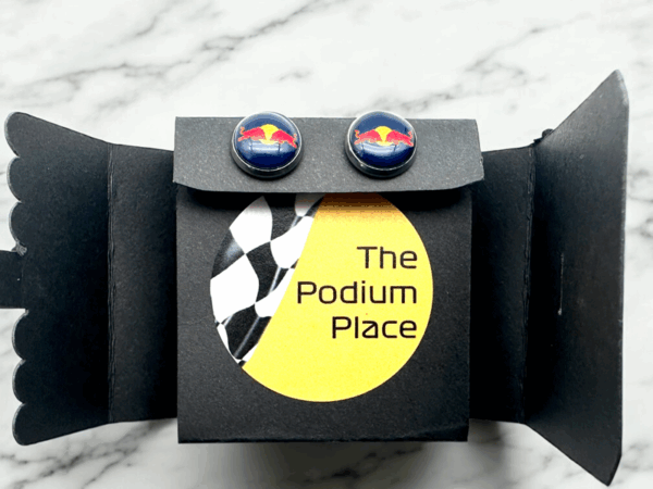 Red Bull Stud Earrings