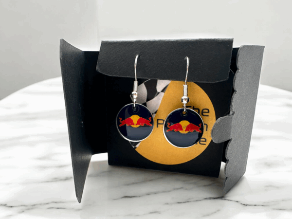 Red Bull Drop/Dangle Earrings