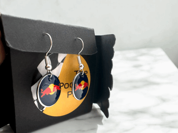 Red Bull Drop/Dangle Earrings - Image 2