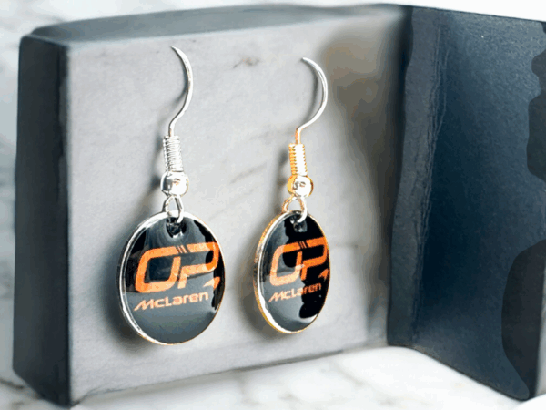 Oscar Piastri McLaren Drop/Dangle Earrings - Image 2