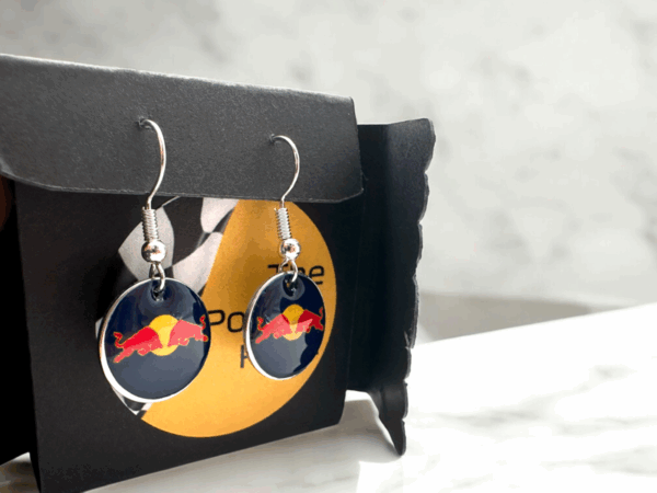 Red Bull Drop/Dangle Earrings - Image 3